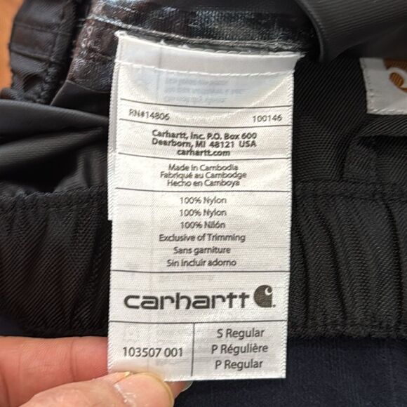 NWOT Carhartt Men's Black Storm Defender Relaxed Fit Midweight Pant size S - Picture 10 of 13